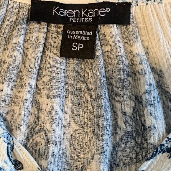 Karen Kane Petites Blouson Sleeve Top Sz SP #126i - Picture 9 of 9